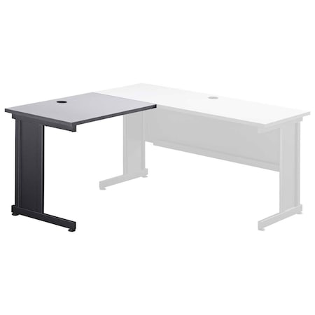Global Industrial Furniture 24 D X 30 in H, 36 in W X Laminate Top With Steel Frame, Gray 248917GY